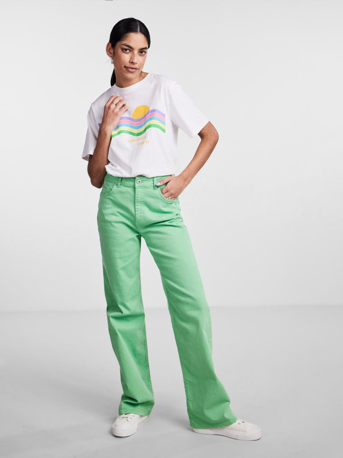 PCHOLLY Jeans - Absinthe Green